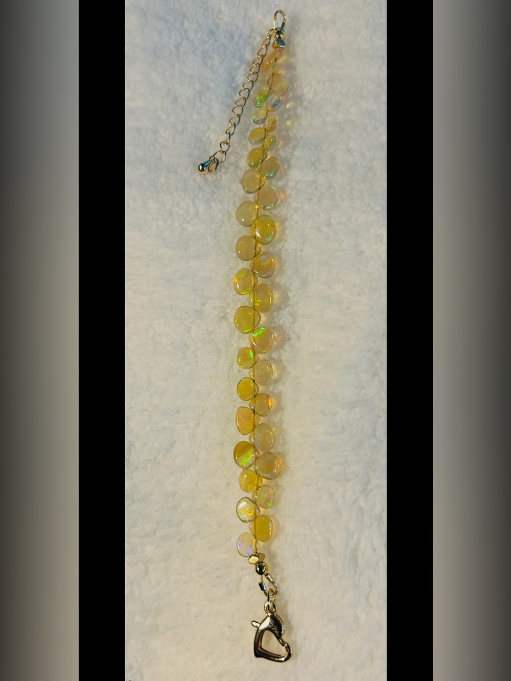 Ethiopian Opal Iridescent Disc Bracelet - Women Jewelry